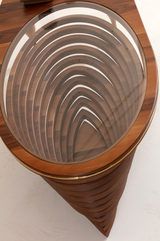 Polina Walnut/Gold Coffee Table