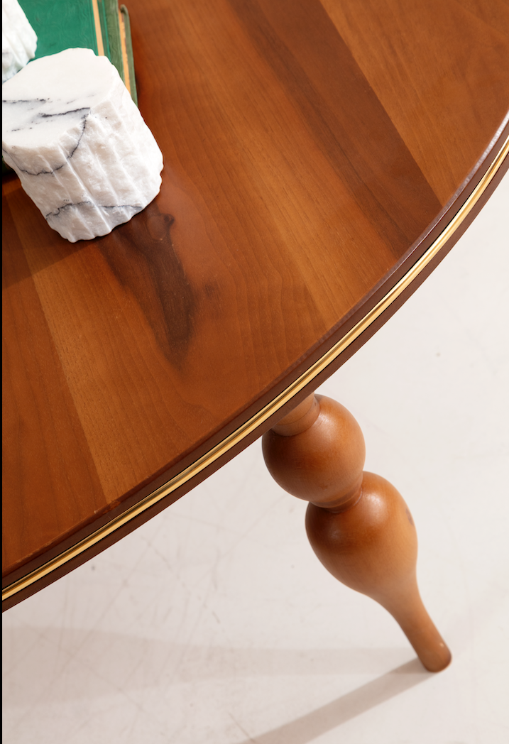 Polina Walnut/Gold Coffee Table