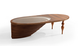 Polina Walnut/Gold Coffee Table