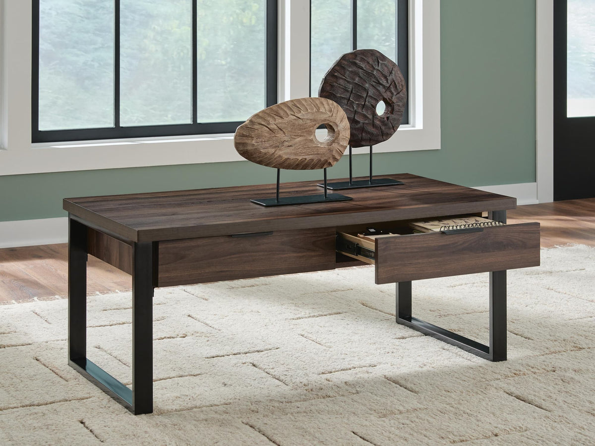 Wickman Falls Dark Brown Coffee Table — product image 6