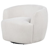 Hudson Fabric Swivel Accent Chair Ivory — product image 3