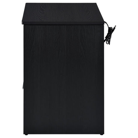 Fabre Black Ash 1-Drawer Extendable Top Nightstand — product image 5