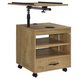 Lerma 1-Drawer Adjustable Tray Top Nightstand with Speaker Mango — product image 5
