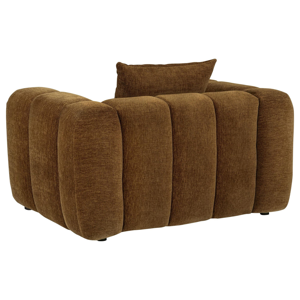 Lazaro 3-piece Fabric Upholstered Wide Channel Sofa Set Bronze — product image 13