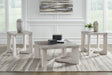 Whitewash Coffee Table with Two End Tables — product view