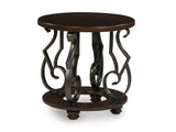 Dark Brown Coffee Table and End Table Set — product image 4
