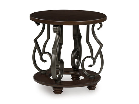 Dark Brown Coffee Table and End Table Set — product image 4