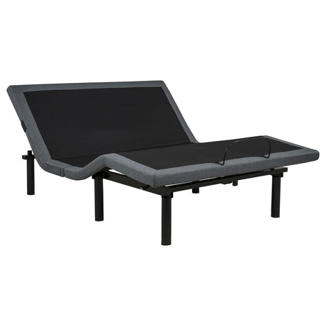 Weston Queen Dual-Motor Massage Adjustable Bed Base in Black and Grey — product image 2