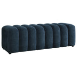 Summer Upholstered Channel Accent Bench Navy — product view