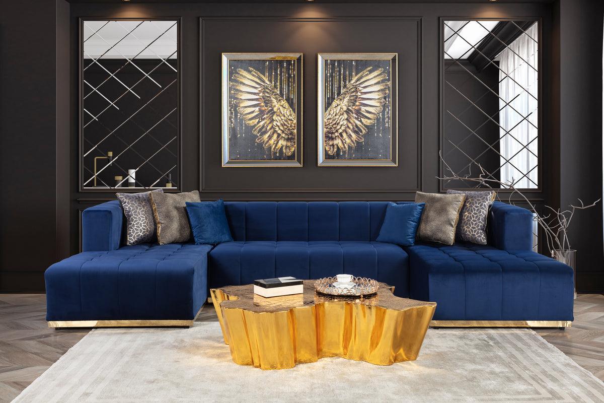 Amelia Gold Coffee Table - Ella Furniture