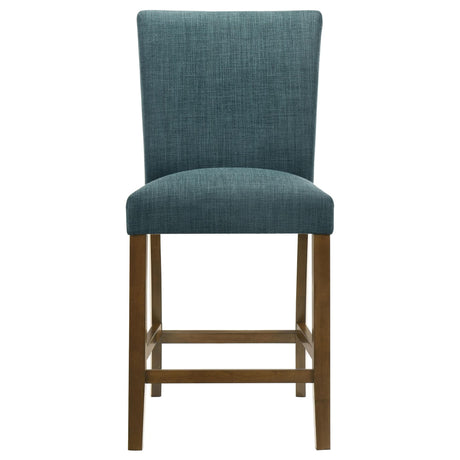 Paxton Teal Blue 5-piece Round Glass Top Counter Height Dining Set — product image 9