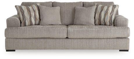 Lofwood Fossil Chenille Sofa — front view