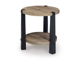Light Brown and Black Coffee Table and End Table Set — product image 3
