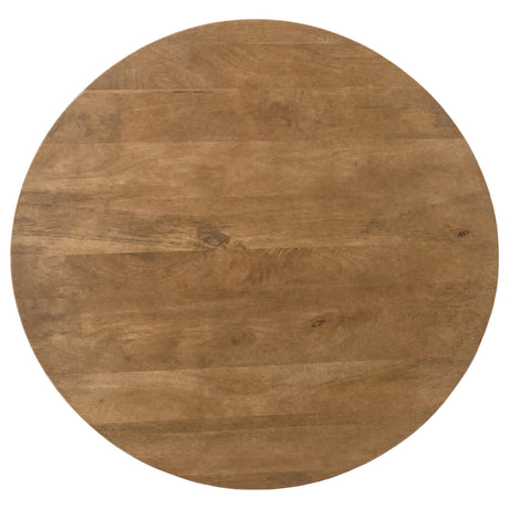 Coffey 2-Piece Round Coffee and End Table Set Light Brown — product image 6