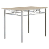 Coaster G100035 Taupe 5-Piece Rectangle Dining Room Set