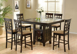 Gabriel Cappuccino Square Counter Height Set