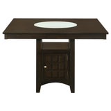 Gabriel Cappuccino Square Upholstered Back Counter Height Set