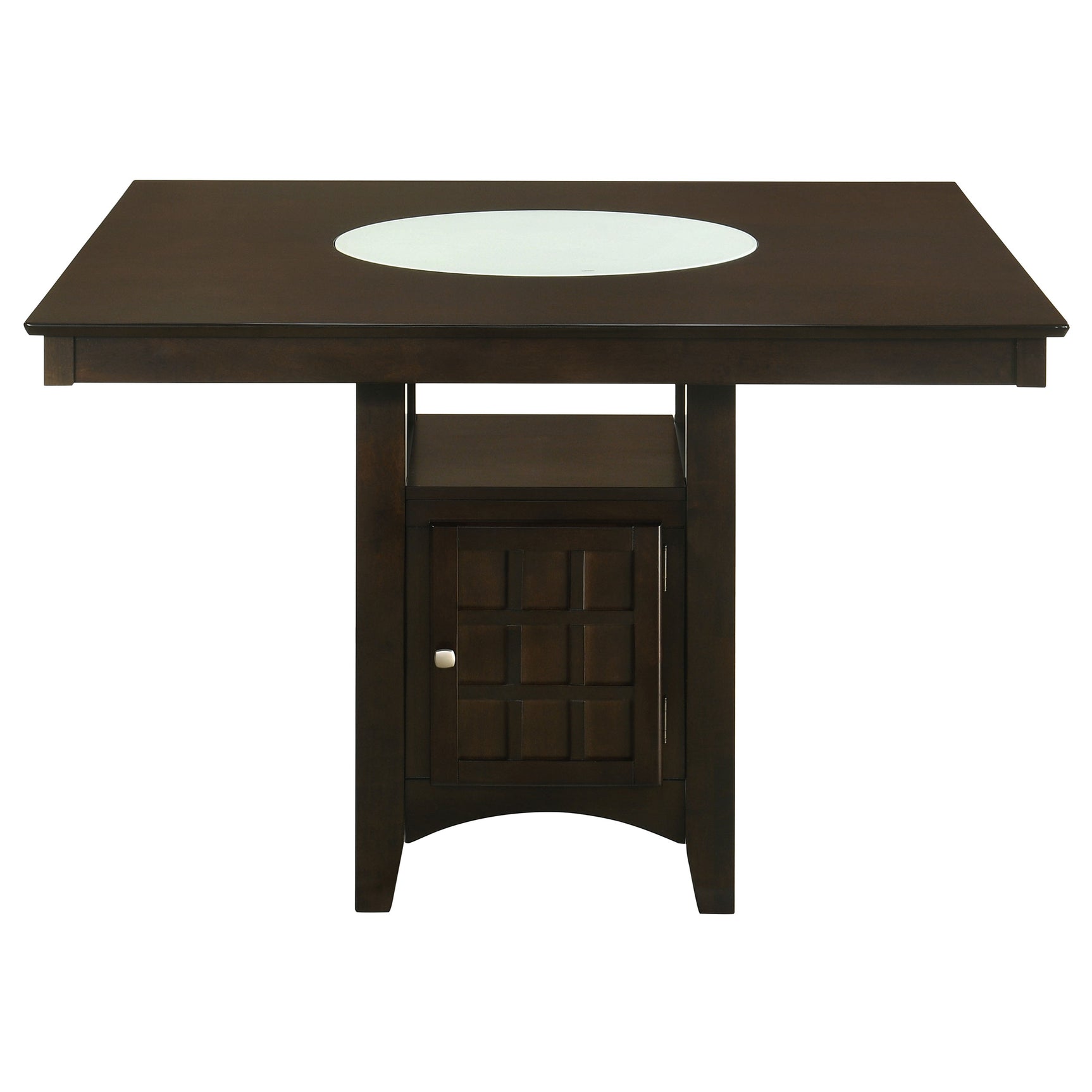 Gabriel Cappuccino Square Upholstered Back Counter Height Set