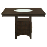 Gabriel Cappuccino Square Upholstered Back Counter Height Set
