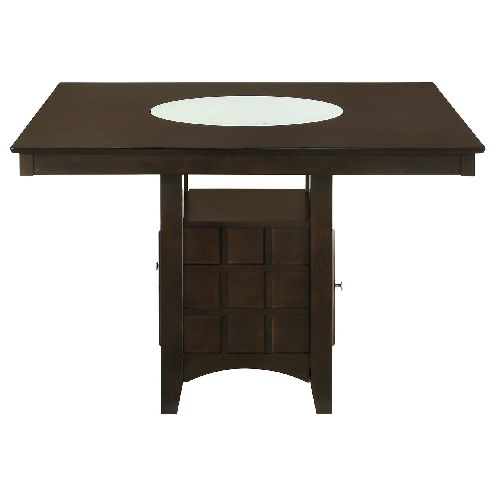 Gabriel Cappuccino Square Upholstered Back Counter Height Set