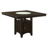 Gabriel Cappuccino Square Counter Height Set