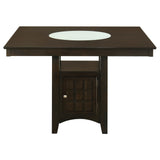 Gabriel Cappuccino Square Counter Height Set