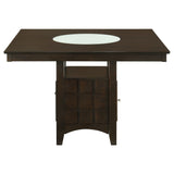 Gabriel Cappuccino Square Counter Height Set