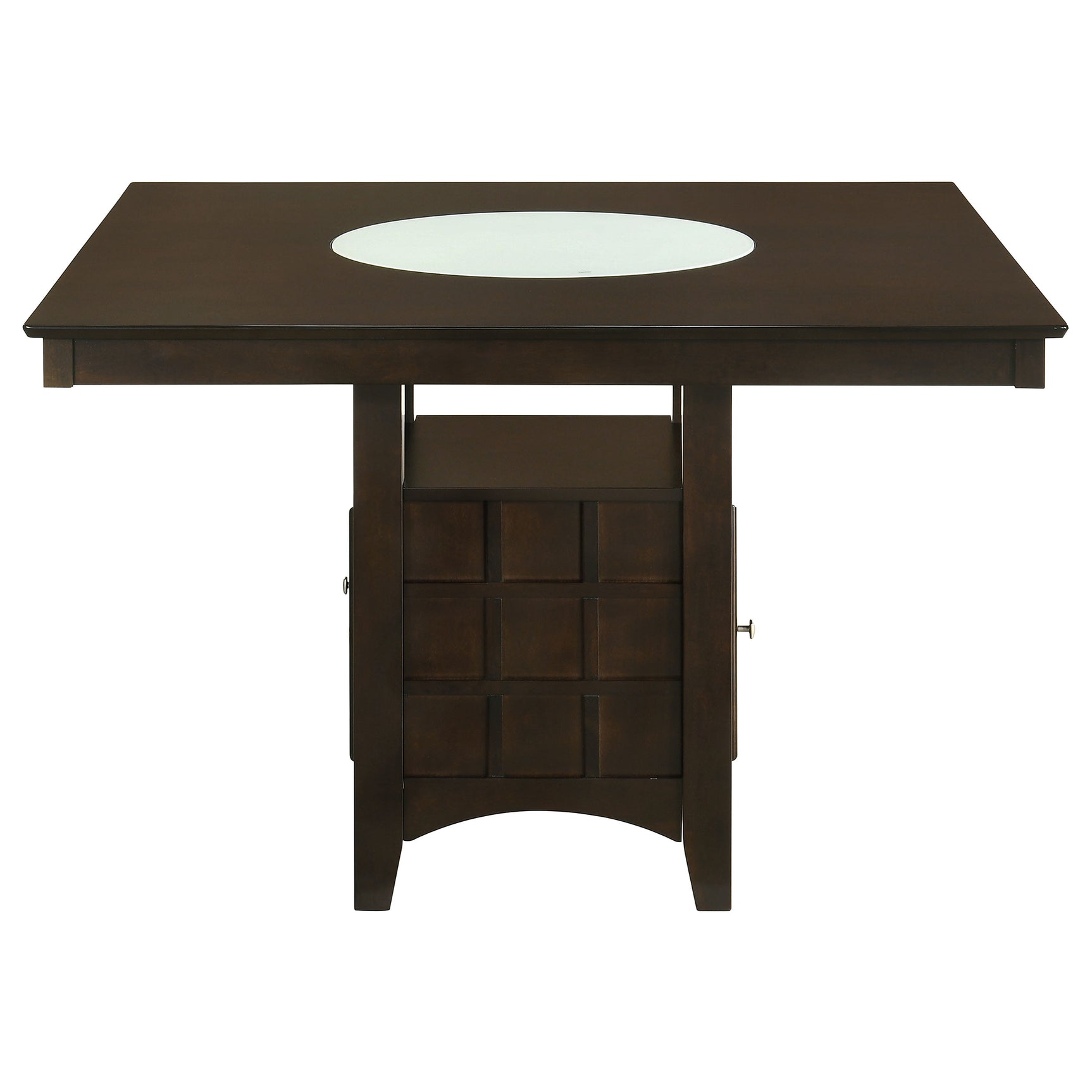 Gabriel Cappuccino Square Counter Height Set