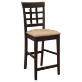 Gabriel Cappuccino Square Counter Height Set