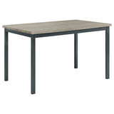 Garza Gray Black Rectangular Dining Room Set