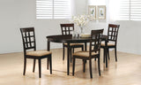 Gabriel Cappuccino Extension Leaf Dining Room Set