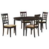 Gabriel Cappuccino Extension Leaf Dining Room Set