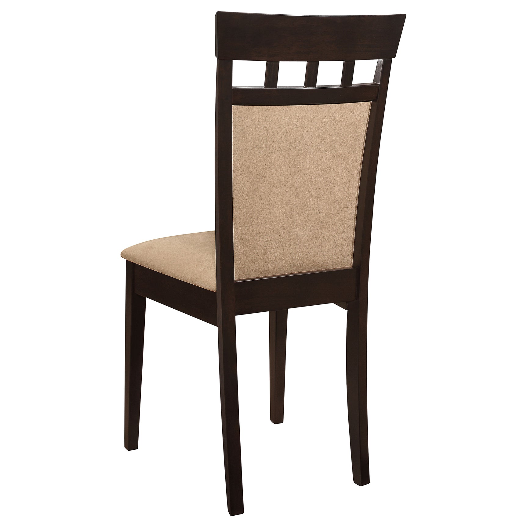 Gabriel Cappuccino Upholstered Back Extension Leaf Dining Room Set