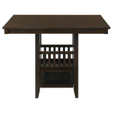 Jaden Espresso Square Counter Height Set