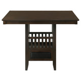 Jaden Espresso Square Counter Height Set