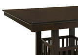 Jaden Espresso Square Counter Height Set