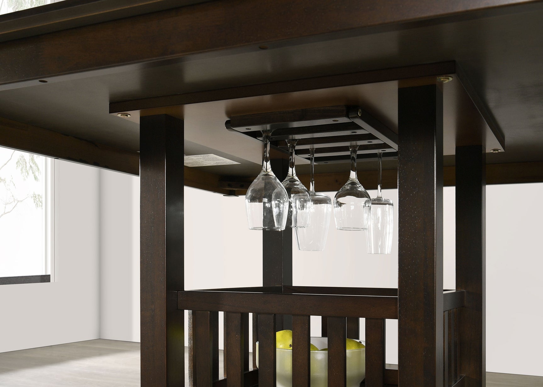 Jaden Espresso Square Counter Height Set