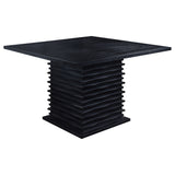 Stanton Black Gray Square Counter Height Set