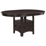Lavon Espresso Oval Extension Leaf Dining Room Set