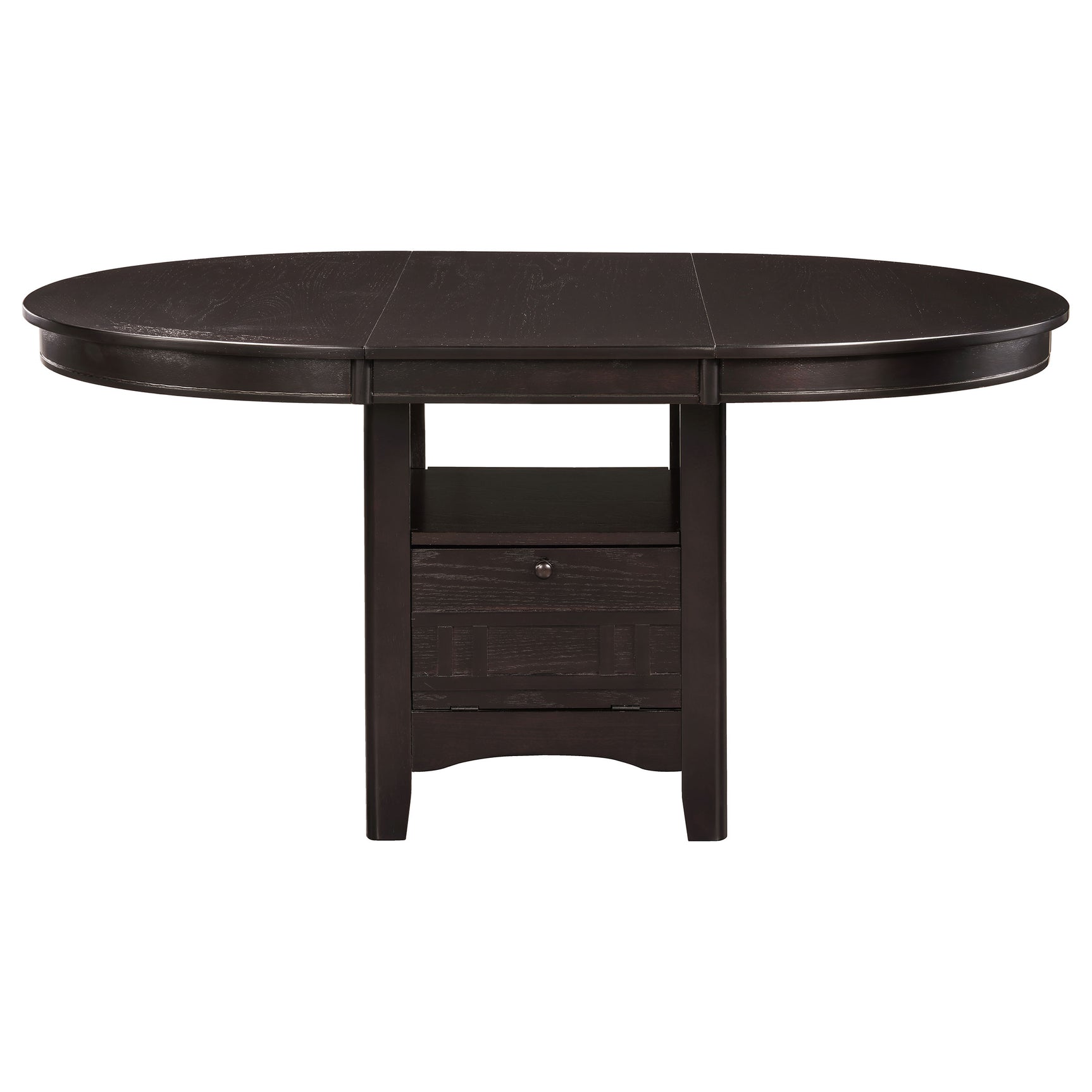 Lavon Espresso Oval Extension Leaf Dining Room Set