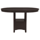 Lavon Espresso Oval Counter Height Set