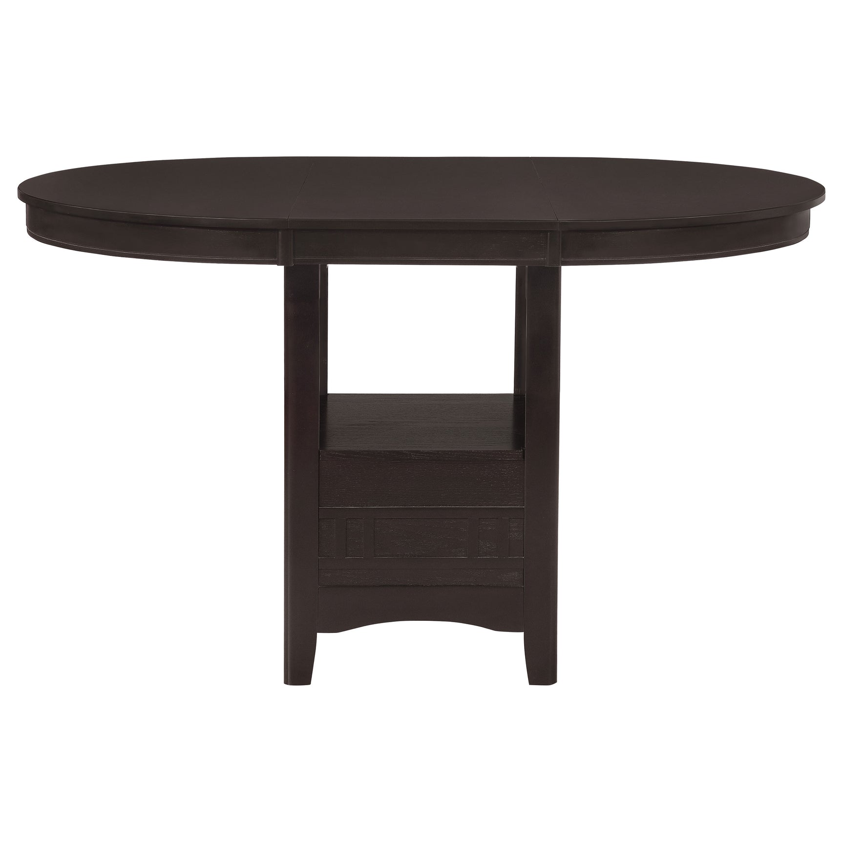 Lavon Espresso Oval Counter Height Set
