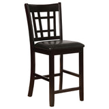 Lavon Espresso Oval Counter Height Set