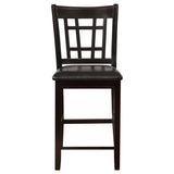 Lavon Espresso Oval Counter Height Set