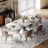 Amara Glossy White Dining Table