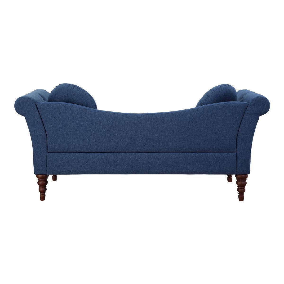 Adira Blue Upholstered Tufted Sofa
