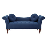 Adira Blue Upholstered Tufted Sofa
