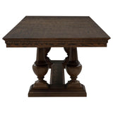 Ridgewell Rectangular Trestle Dining Table Dark Oak