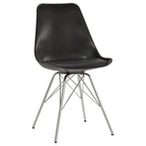 Lowry White Black Round Dining Room Set