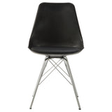 Lowry White Black Round Dining Room Set